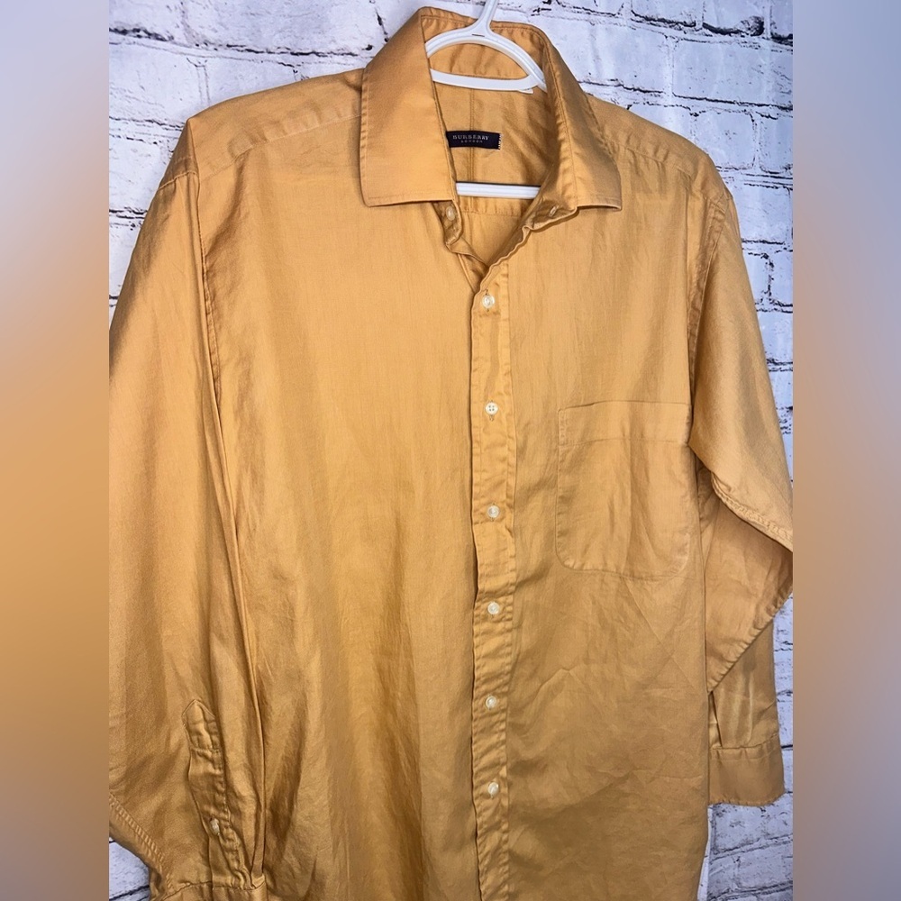 Burberry London Button Down Shirt Men’s 15 1/2-33 Long Sleeve Collar - Picture 3 of 10